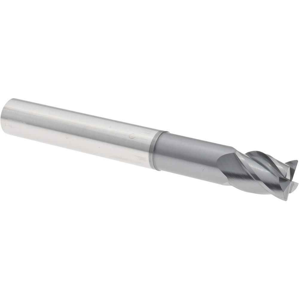 Corner Radius End Mill: 3/4" Dia, 1" LOC, 38 deg Helix, Corner Radius End, Centercutting Series HS
