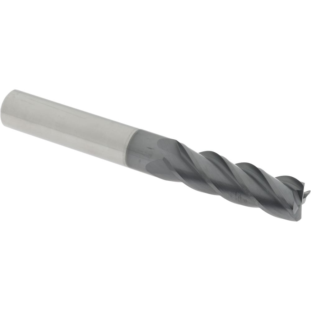 Accupro 6502835 Corner Radius End Mill: 1/2" Dia, 1-5/8" LOC, 0.03" Radius, 4 Flutes, Solid Carbide 