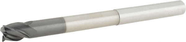 Accupro 6502839 Corner Radius End Mill: 1/2" Dia, 5/8" LOC, 0.03" Radius, 4 Flutes, Solid Carbide 