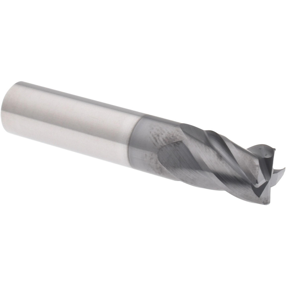 Accupro 6502853 Corner Radius End Mill: 3/8" Dia, 1/2" LOC, 0.02" Radius, 4 Flutes, Solid Carbide Image