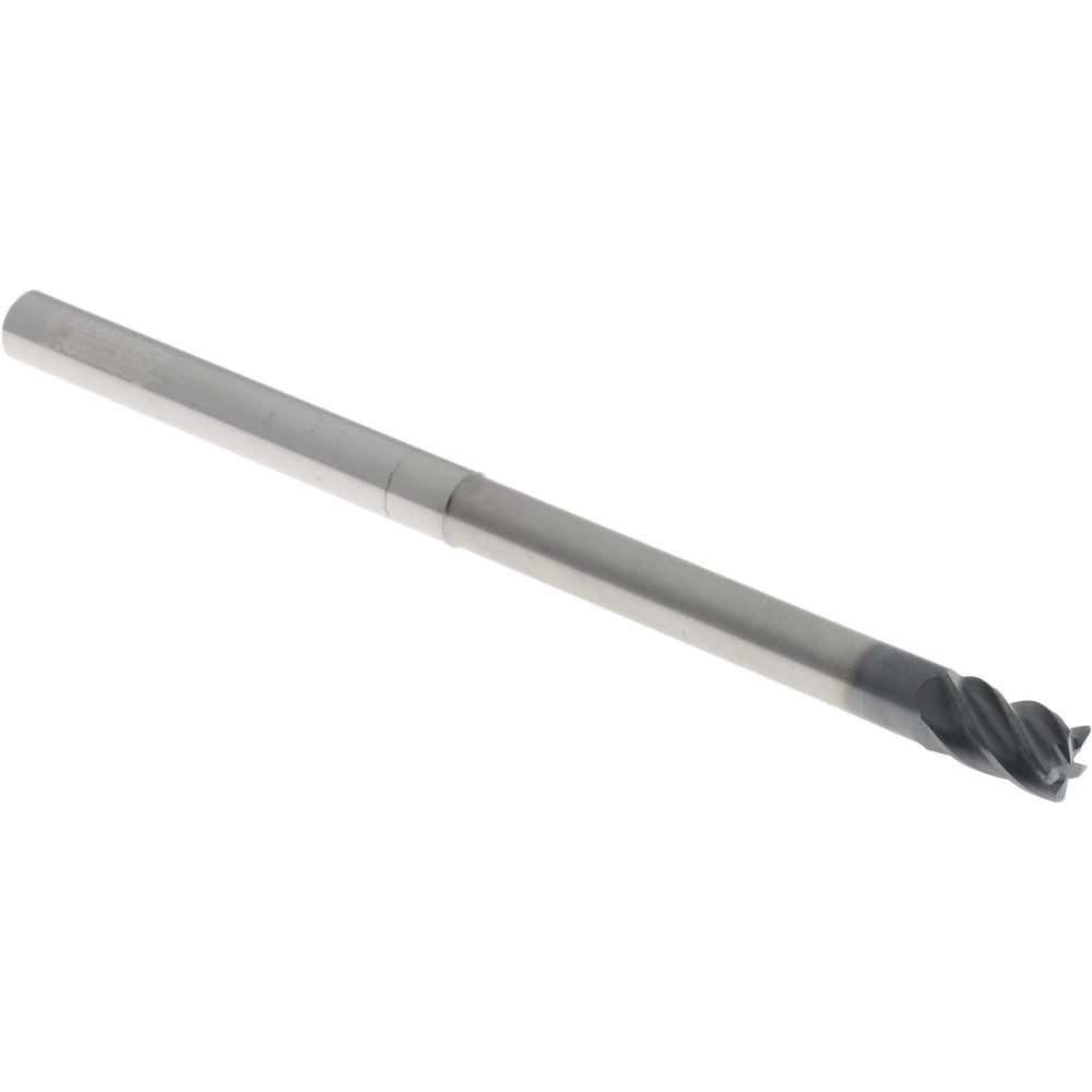 Accupro 6502956 Corner Radius End Mill: 1/4" Dia, 3/8" LOC, 0.02" Radius, 5 Flutes, Solid Carbide Image