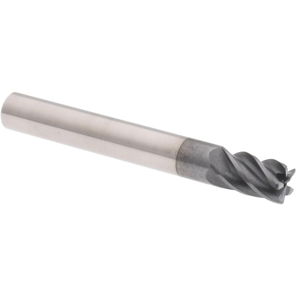 Accupro 6502959 Corner Radius End Mill: 1/4" Dia, 3/8" LOC, 0.02" Radius, 5 Flutes, Solid Carbide Image