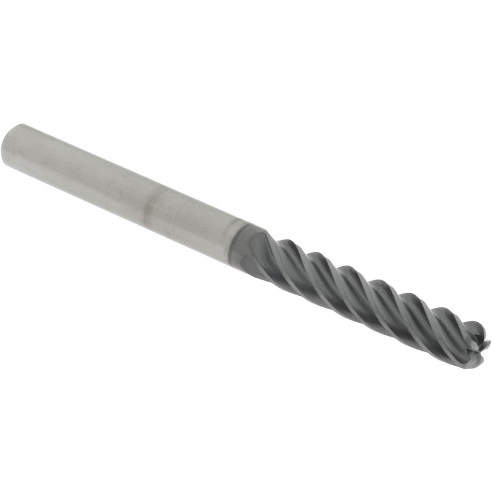 Accupro 6502979 Corner Radius End Mill: 1/4" Dia, 1-1/4" LOC, 0.06" Radius, 5 Flutes, Solid Carbide Image