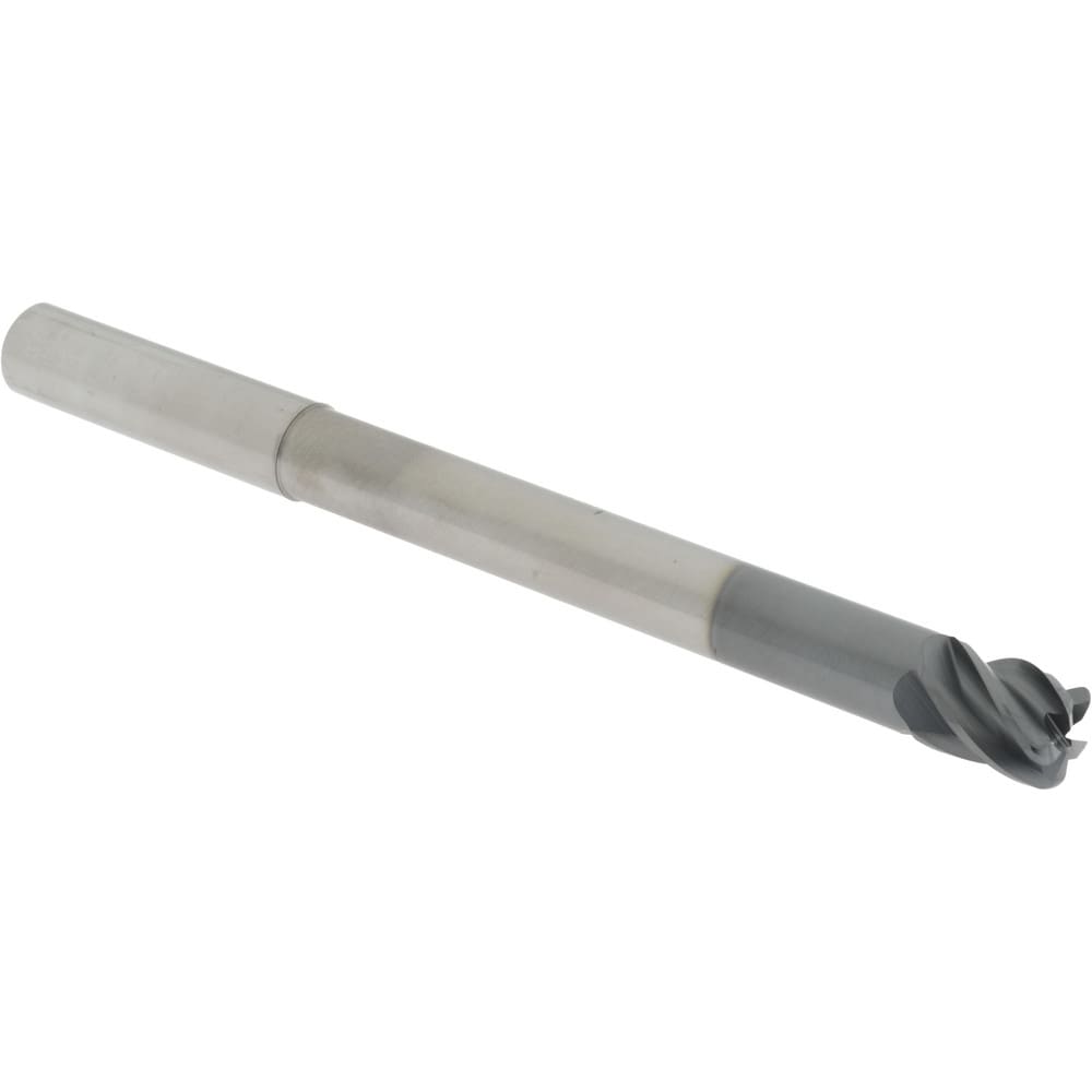 Accupro 6502985 Corner Radius End Mill: 1/2" Dia, 5/8" LOC, 0.09" Radius, 5 Flutes, Solid Carbide 