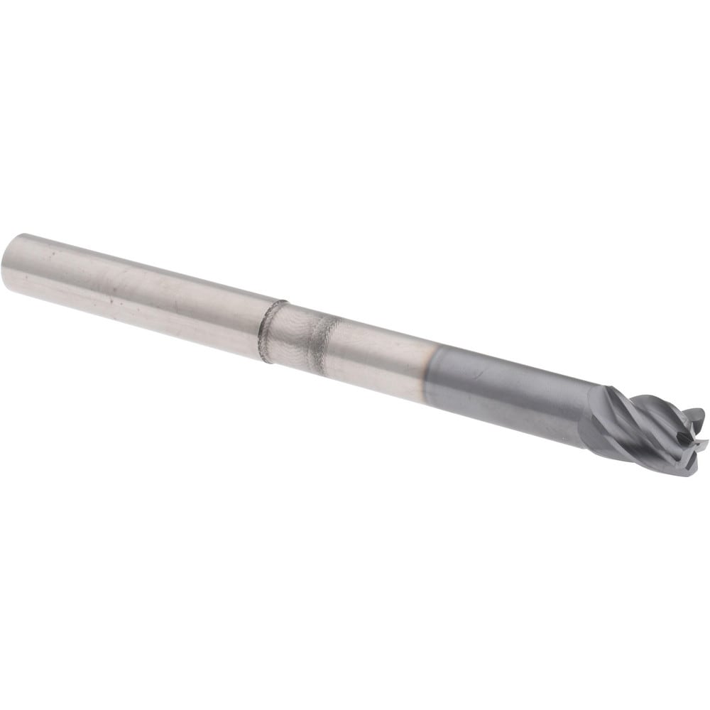 Accupro 6502991 Corner Radius End Mill: 1/2" Dia, 5/8" LOC, 0.06" Radius, 5 Flutes, Solid Carbide 