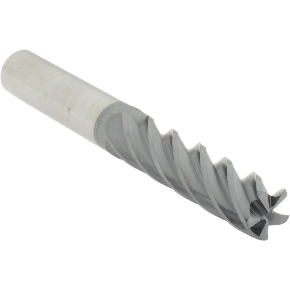 Accupro 6503034 Corner Radius End Mill: 5/8" Dia, 2-1/2" LOC, 0.03" Radius, 5 Flutes, Solid Carbide 