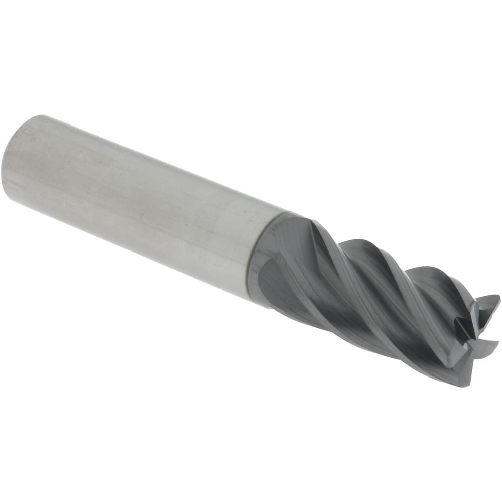 Accupro 6503046 Corner Radius End Mill: 5/8" Dia, 1-1/4" LOC, 0.03" Radius, 5 Flutes, Solid Carbide 