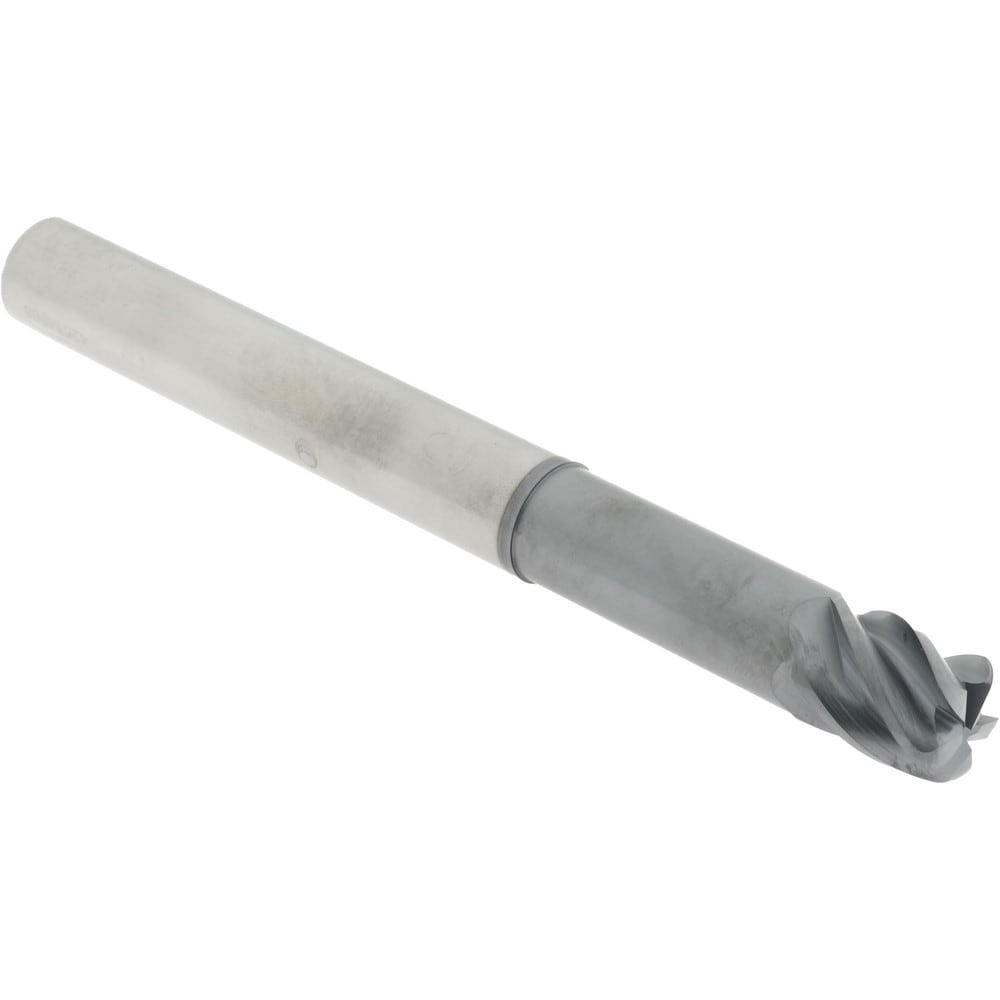 Accupro 6503048 Corner Radius End Mill: 5/8" Dia, 3/4" LOC, 0.12" Radius, 5 Flutes, Solid Carbide 