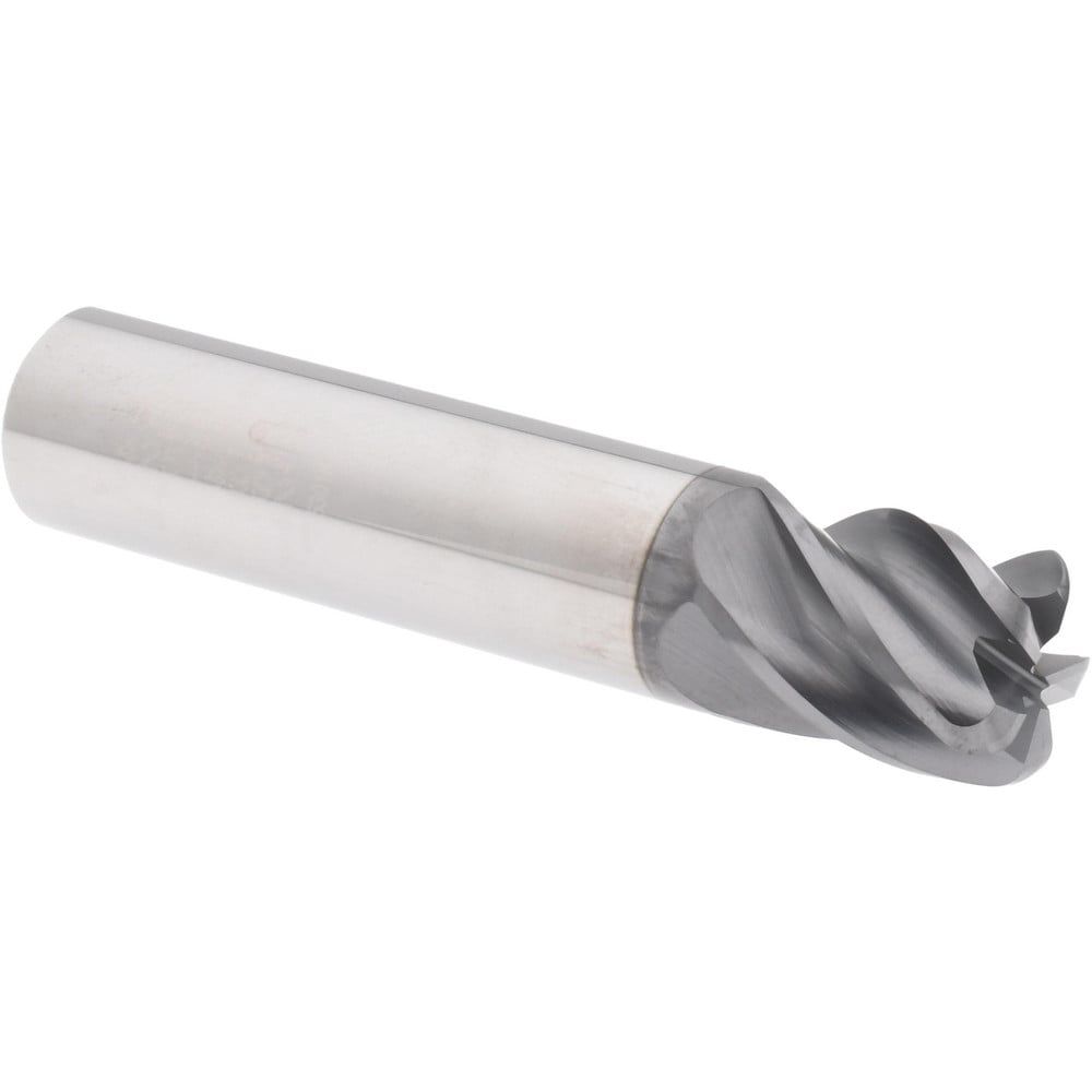 Accupro 6503051 Corner Radius End Mill: 5/8" Dia, 3/4" LOC, 0.12" Radius, 5 Flutes, Solid Carbide 