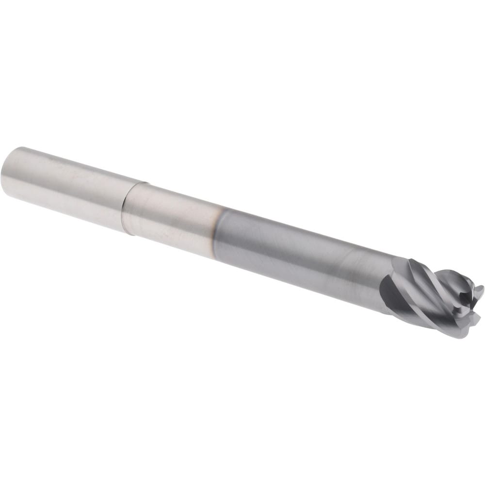 Accupro 6503052 Corner Radius End Mill: 5/8" Dia, 3/4" LOC, 0.09" Radius, 5 Flutes, Solid Carbide 