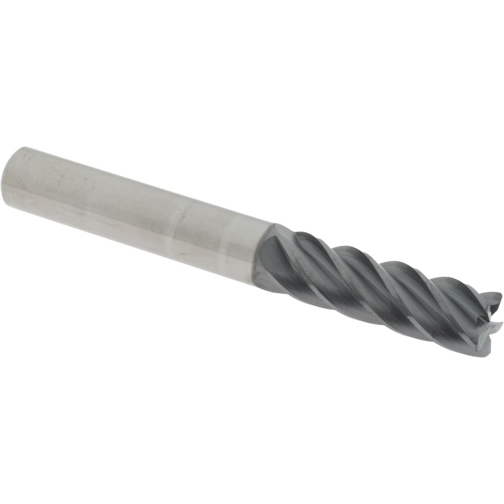 Accupro 6503075 Corner Radius End Mill: 1/2" Dia, 1-5/8" LOC, 0.03" Radius, 5 Flutes, Solid Carbide 