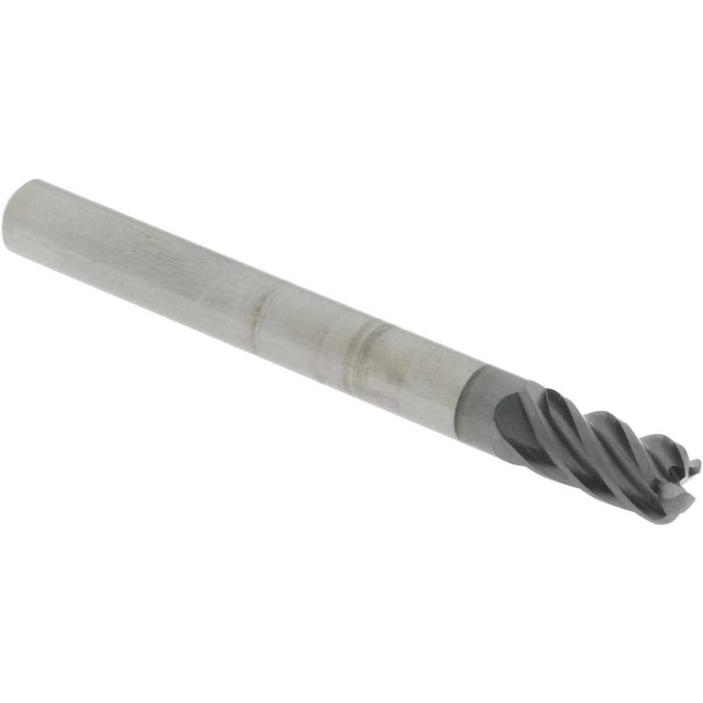 Accupro 6503137 Corner Radius End Mill: 1/4" Dia, 1/2" LOC, 0.06" Radius, 5 Flutes, Solid Carbide Image