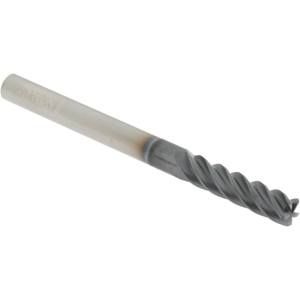 Accupro 6503140 Corner Radius End Mill: 1/4" Dia, 1" LOC, 0.03" Radius, 5 Flutes, Solid Carbide Image