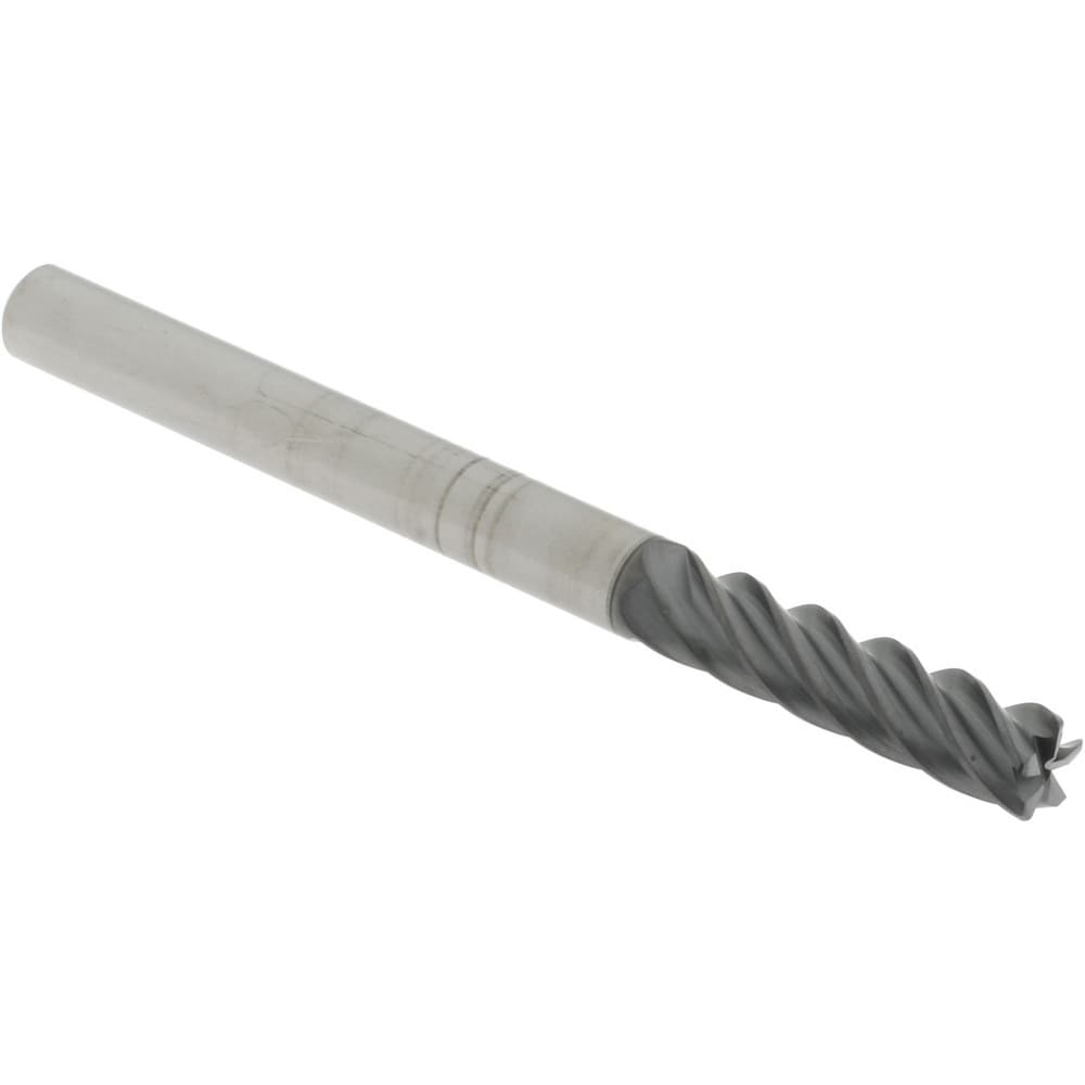 Accupro 6503141 Corner Radius End Mill: 1/4" Dia, 1" LOC, 0.02" Radius, 5 Flutes, Solid Carbide Image