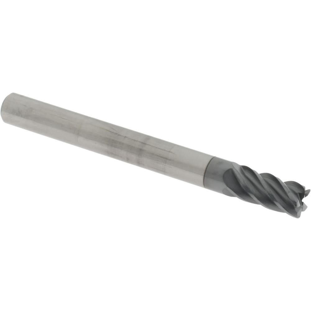 Accupro 6503144 Corner Radius End Mill: 1/4" Dia, 1/2" LOC, 0.02" Radius, 5 Flutes, Solid Carbide Image