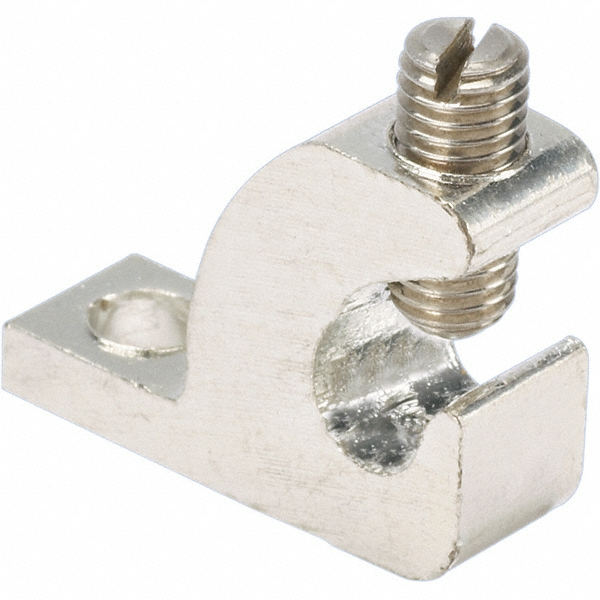 Panduit Rectangle Ring Terminal NonInsulated, 6 AWG, Lug Connection