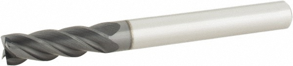 Accupro 6503220 Square End Mill: 1/4 Dia, 3/4 LOC, 1/4 Shank Dia, 2-1/2 OAL, 4 Flutes, Solid Carbide Image