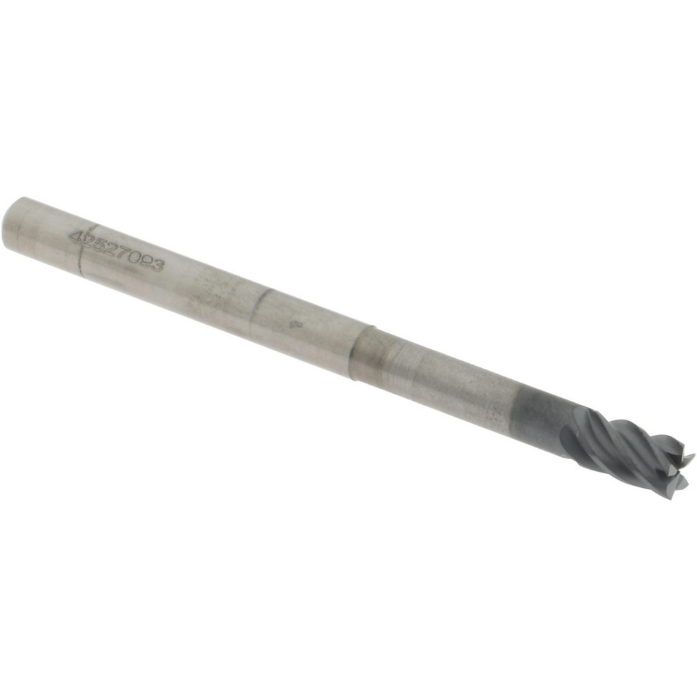 Accupro 6503230 Square End Mill: 3/16 Dia, 1/4 LOC, 3/16 Shank Dia, 2-1/2 OAL, 5 Flutes, Solid Carbide Image