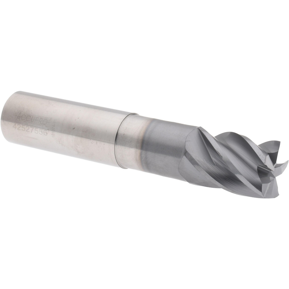 Accupro 6503271 Square End Mill: 3/4 Dia, 1 LOC, 3/4 Shank Dia, 4 OAL, 5 Flutes, Solid Carbide Image