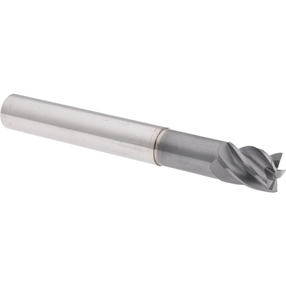 Accupro 6503295 Square End Mill: 1/2 Dia, 5/8 LOC, 1/2 Shank Dia, 4 OAL, 5 Flutes, Solid Carbide 