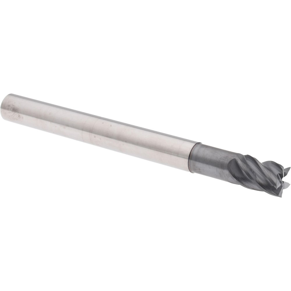 Accupro 6503303 Square End Mill: 3/8 Dia, 1/2 LOC, 3/8 Shank Dia, 4 OAL, 5 Flutes, Solid Carbide Image