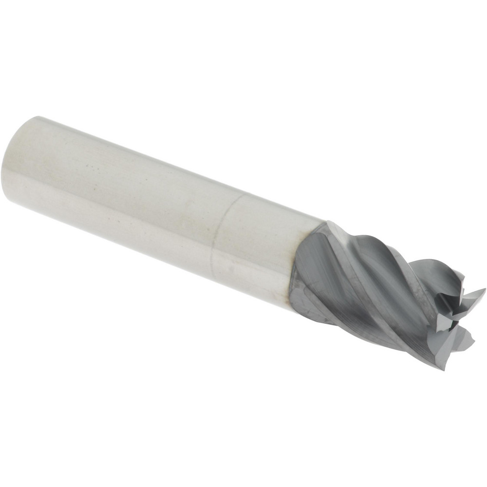 Accupro 6503305 Square End Mill: 3/8 Dia, 1/2 LOC, 3/8 Shank Dia, 2 OAL, 5 Flutes, Solid Carbide Image