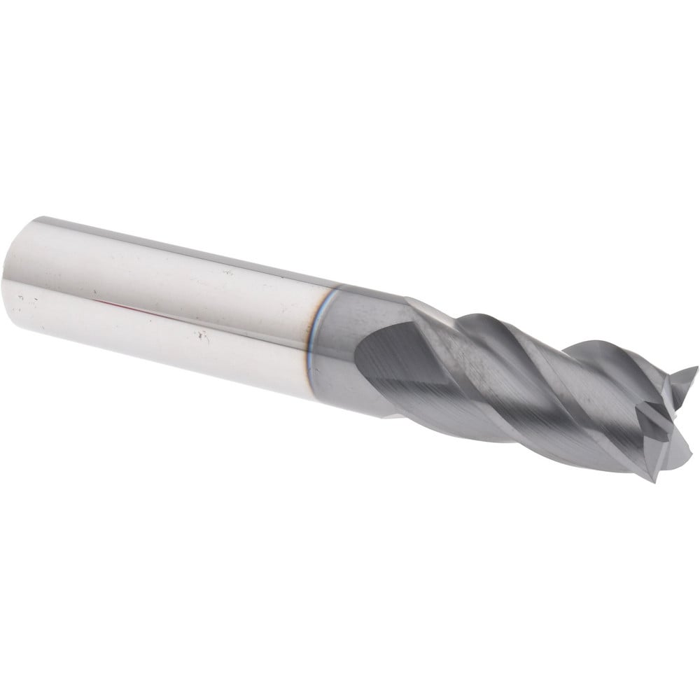 Accupro 6503315 Square End Mill: 1/2 Dia, 1 LOC, 1/2 Shank Dia, 3 OAL, 4 Flutes, Solid Carbide 