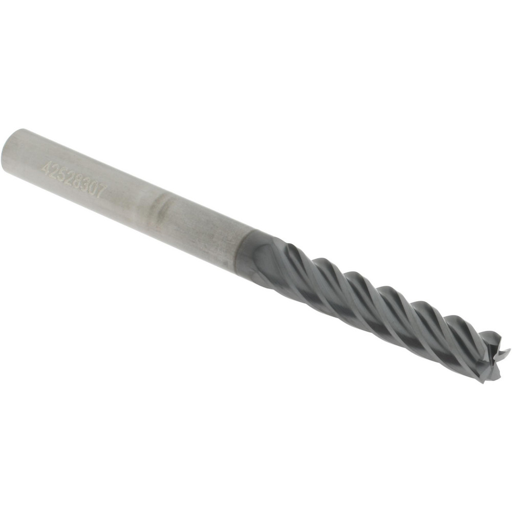 Accupro 6503340 Square End Mill: 1/4 Dia, 1-1/4 LOC, 1/4 Shank Dia, 3 OAL, 5 Flutes, Solid Carbide Image