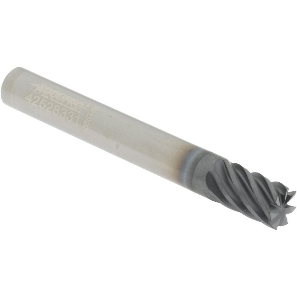 Accupro 6503343 Square End Mill: 1/4 Dia, 3/8 LOC, 1/4 Shank Dia, 2 OAL, 7 Flutes, Solid Carbide Image