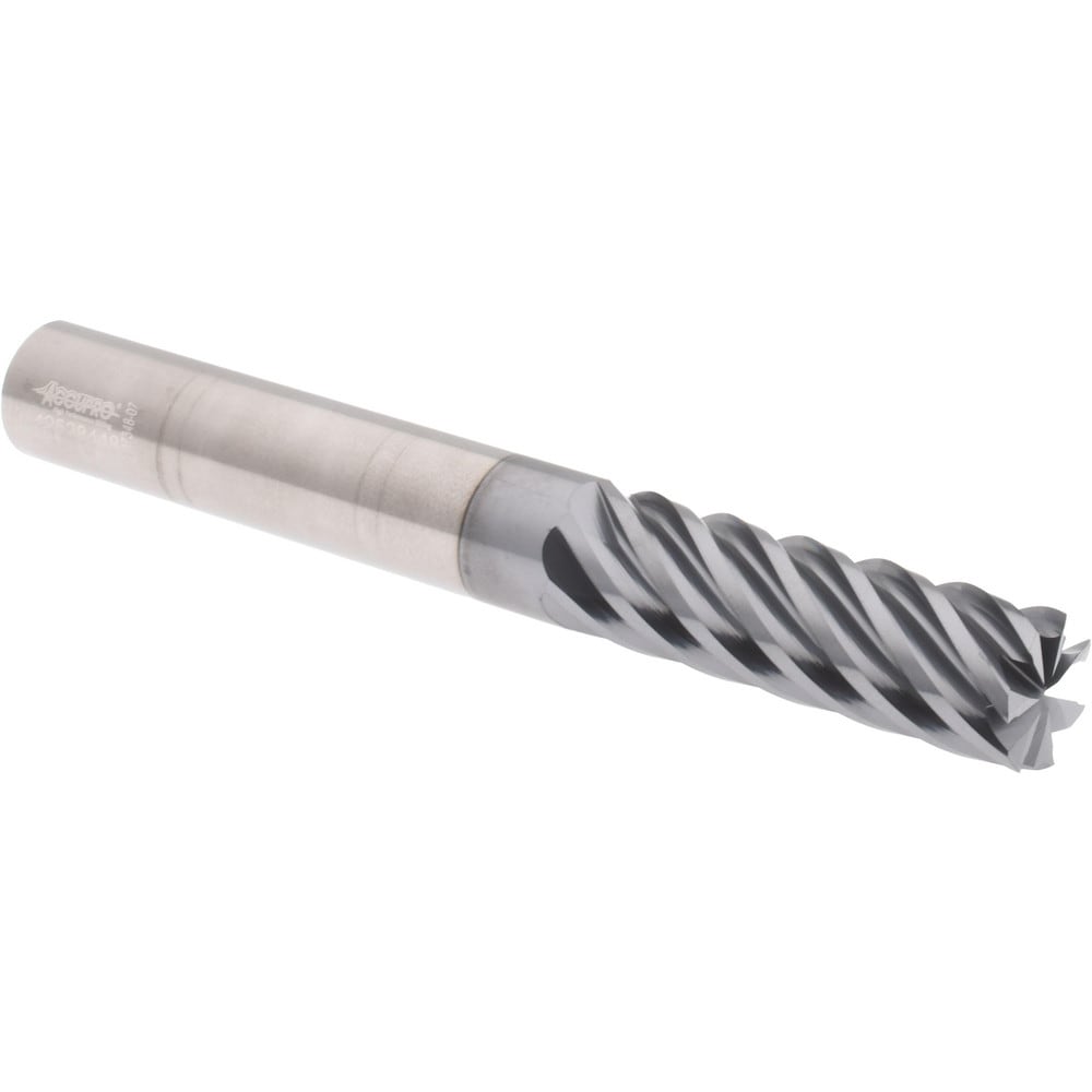 Accupro 6503353 Square End Mill: 5/8 Dia, 2 LOC, 5/8 Shank Dia, 5 OAL, 7 Flutes, Solid Carbide 