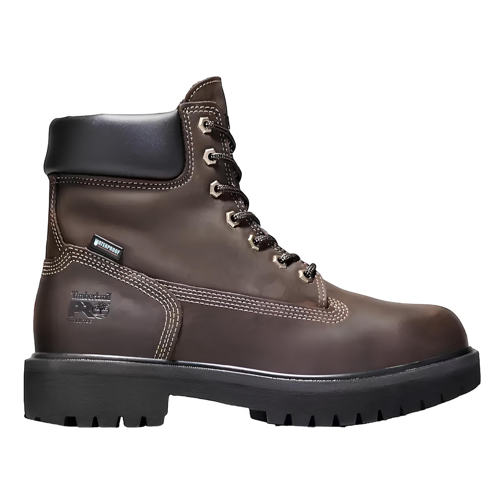 Work Boot: Size 15, 6" High, Leather, Steel Toe