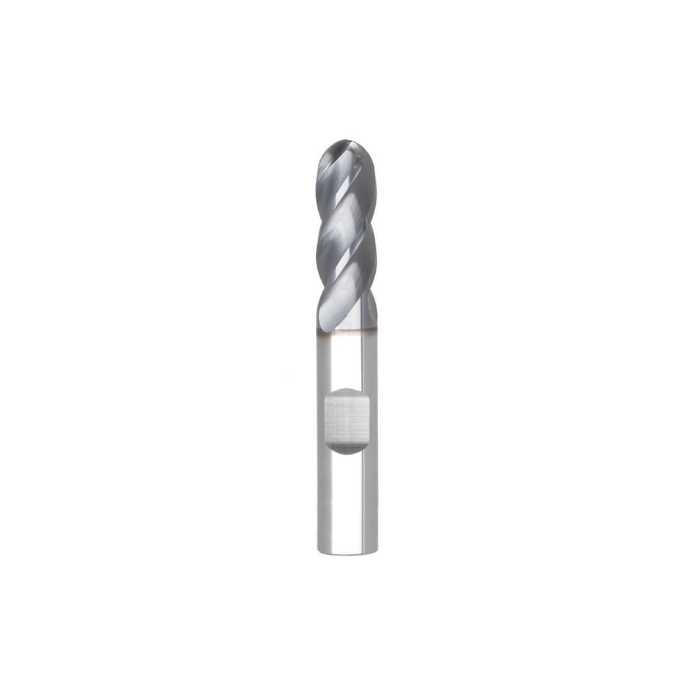 Niagara Cutter 3083813 Ball End Mill: 0.375" Dia, 0.75" LOC, 4 Flute, Solid Carbide Image