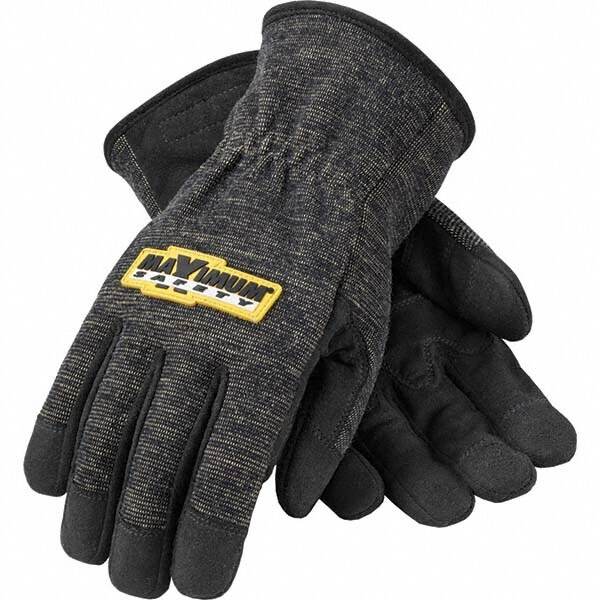 Size L, Synthetic Leather, Flame Resistant Gloves