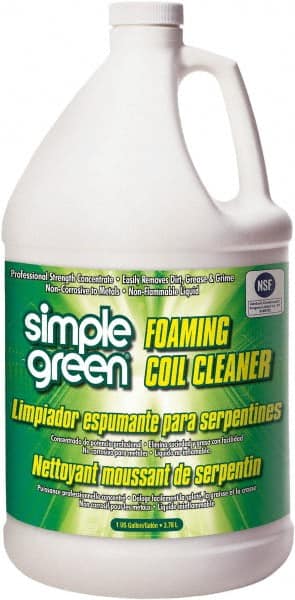 Simple Green. 110000404001 Air Conditioning & Refrigeration Cleaner: Alkaline, 1 gal 