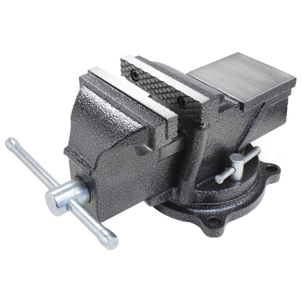 Bench Vise: 6" Jaw Width, 6" Jaw Opening