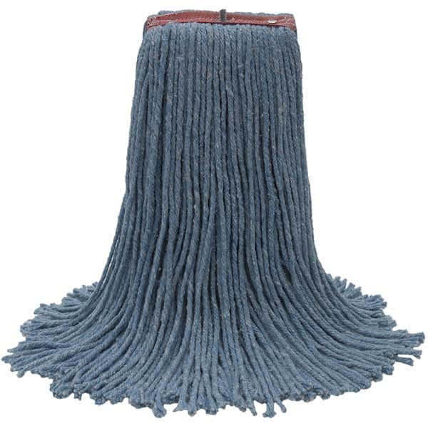 Wet Mop Cut: Screw On, Large, Blue Mop, Cotton & Synthetic