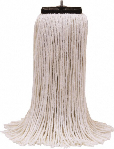 Wet Mop Cut: Screw On, X-Large, White Mop, Rayon & Synthetic
