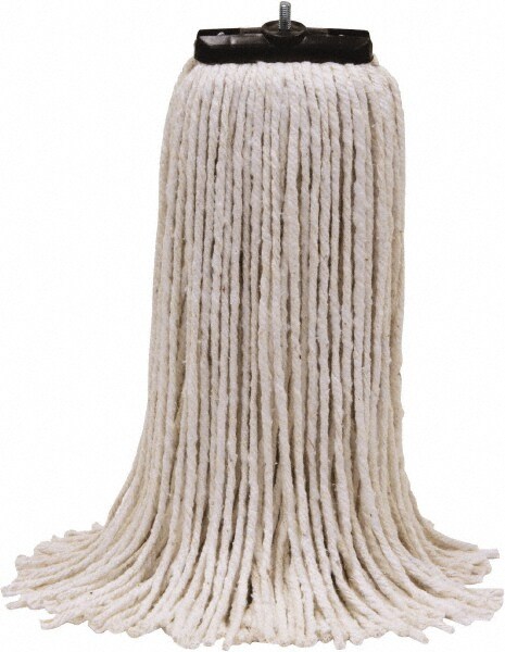 Wet Mop Cut: Screw On, Small, White Mop, Cotton