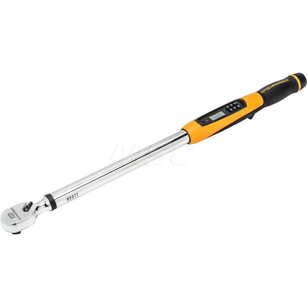 GEARWRENCH 85077 Torque Wrench: Square Drive, Foot Pound, Inch Pound, Kilogram, Force Centimeter, Kilogram Force Meter & Newton Meter 