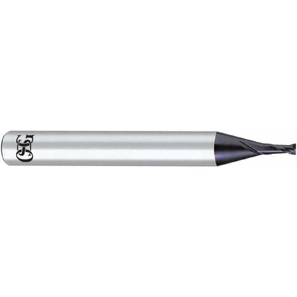 Corner Radius End Mill: 8 mm Dia, 19 mm LOC, 2 mm Radius, 2 Flutes, Solid Carbide
