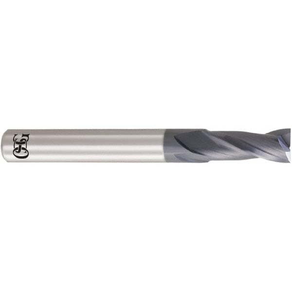 OSG 3182033 Square End Mill: 3.3 mm Dia, 2 Flutes, 6.6 mm LOC, Solid Carbide, 30 ° Helix Image