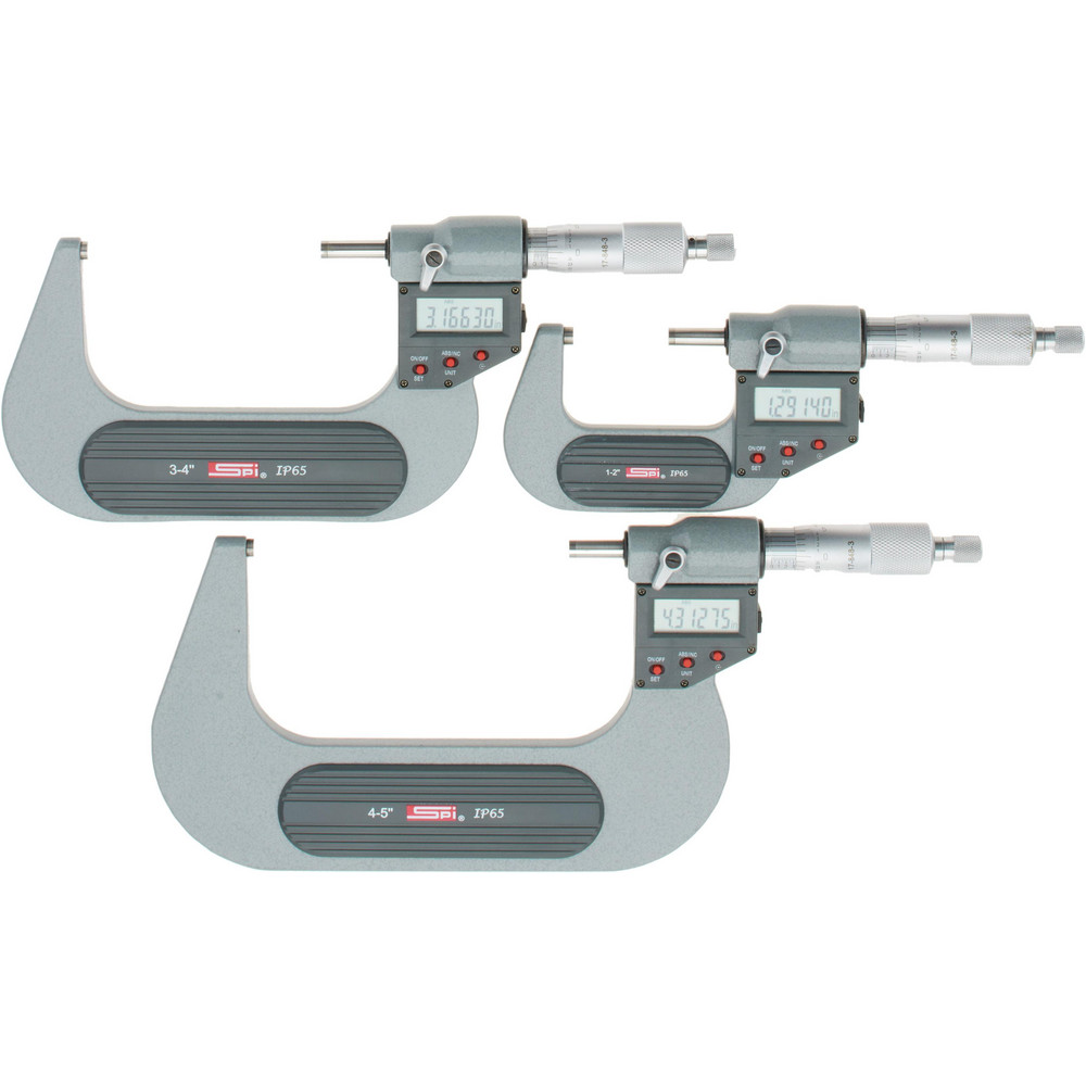 SPI 0 to 6" Range, 0.001mm Resolution, IP65, 6 Piece Electronic