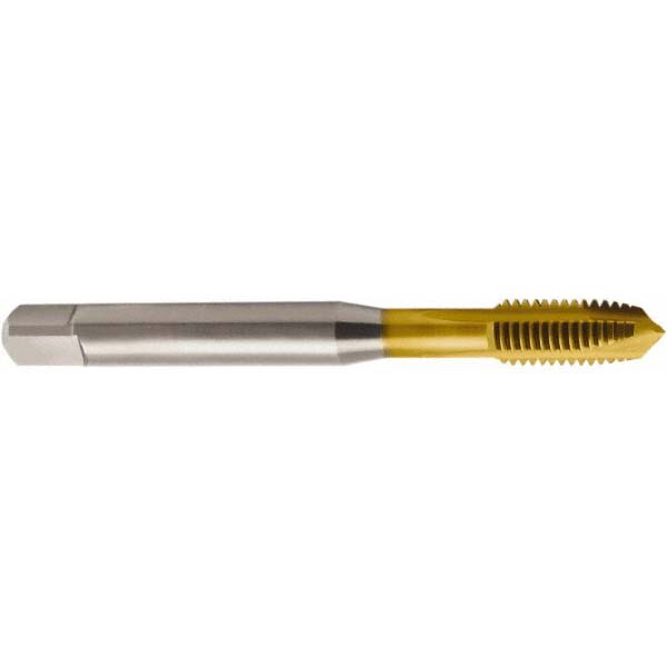 Seco - M2.5x0.45 Metric 6H 2 Flute TiN Finish Cobalt Spiral Point Tap ...