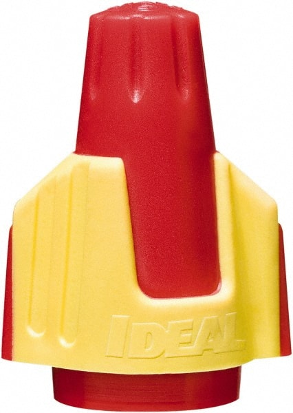 Ideal 30-244J Wing Twist-On Wire Connector: Red & Yellow, Flame-Retardant, 2 AWG 