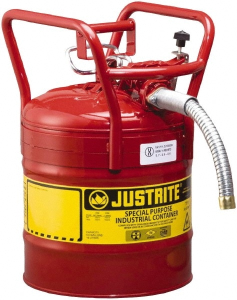 Justrite. 7350130 Safety Can: 5 gal, Brass 