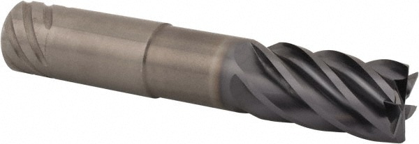 Kennametal 5351939 Corner Radius End Mill: 1" Dia, 1-3/4" LOC, 0.03" Radius, 6 Flutes, Solid Carbide Image