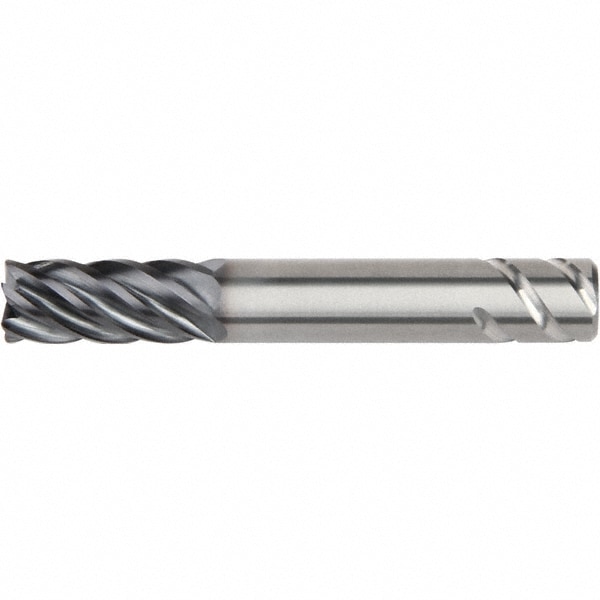 Kennametal 5351940 Corner Radius End Mill: 1-1/4" Dia, 2-1/4" LOC, 0.03" Radius, 6 Flutes, Solid Carbide Image