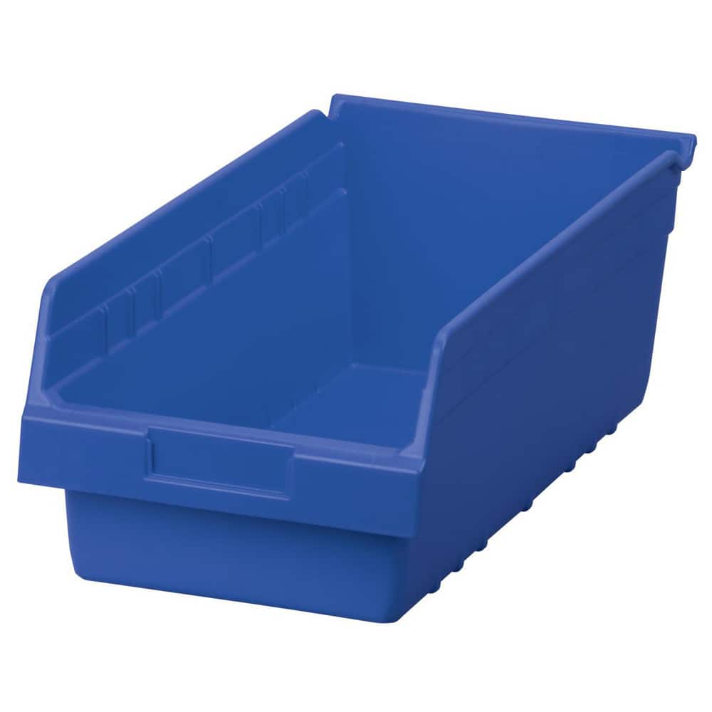 AKRO-MILS 30088blue Plastic Hopper Shelf Bin: Blue 