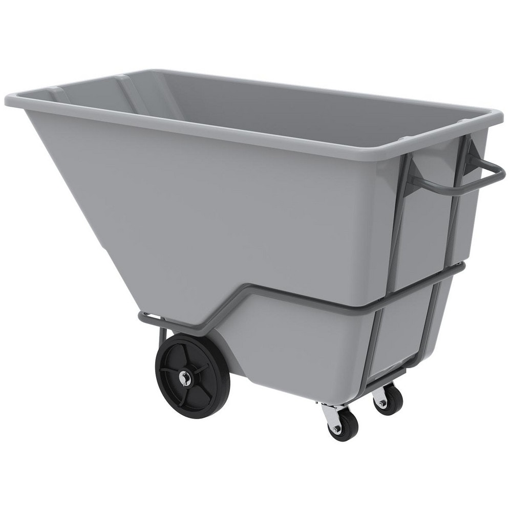 Plastic Basket Truck: 1 cu yd, 2,000 lb Capacity, 68" Deep
