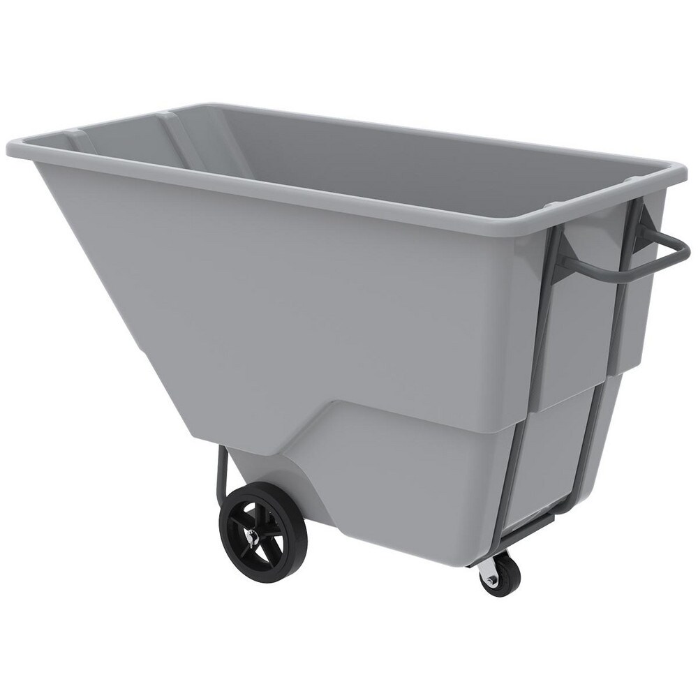 Plastic Basket Truck: 1 cu yd, 1,000 lb Capacity, 68" Deep